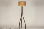 Rietveld Vloerlampen - Bruin - Hout, Touw, Verzenden, Nieuw