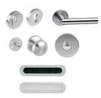 Intersteel voordeurset SKG3 ronde uitvoering, Doe-het-zelf en Verbouw, Hang- en Sluitwerk, Verzenden, Nieuw