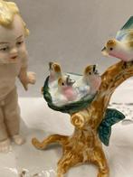 Carl Scheidig - Beeldje, Kinderen met vogels - 14 cm -