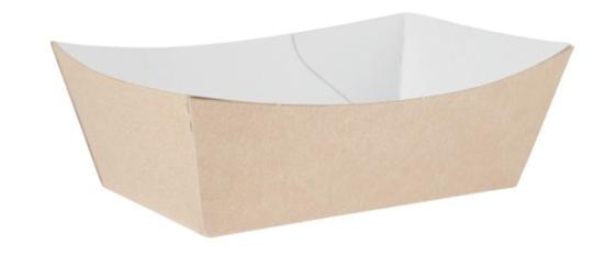 Afbreekbare etensbakjes | 12,4 cm | kraftpapier | 500 stuks, Zakelijke goederen, Horeca | Keukenapparatuur, Verzenden