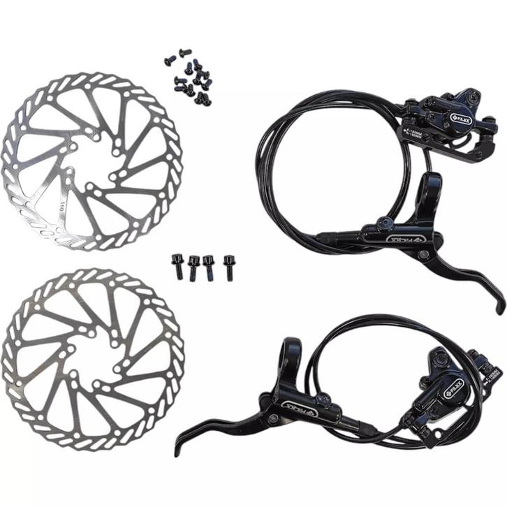 Falkx Hydraulische schijfremset - Variabele kabellengtes..., Fietsen en Brommers, Fietsonderdelen, Algemeen, Overige typen, Nieuw