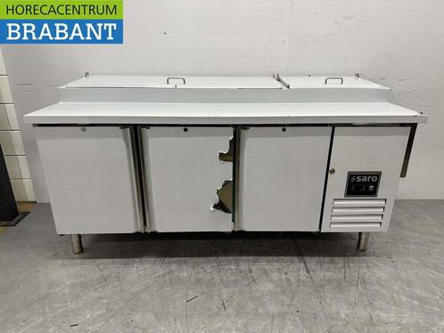 RVS Saro Pizzawerkbank Pizzatafel 3 deuren 202 cm 230V, Zakelijke goederen, Horeca | Keukenapparatuur, Nieuw zonder verpakking