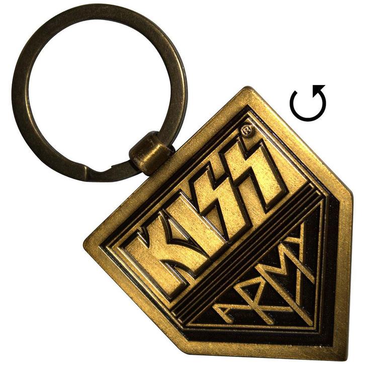 KISS - Gold Army Pennant - Sleutelhanger, Verzamelen, Muziek, Artiesten en Beroemdheden, Gebruiksvoorwerp, Nieuw, Ophalen of Verzenden