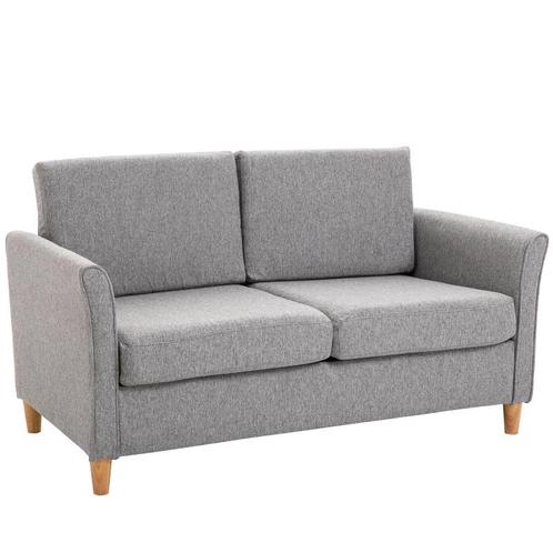 TRUUSK HOMCOM Doppelsofa gemütliches Sofa mit abnehmbaren Ki, Huis en Inrichting, Banken | Bankstellen, Nieuw, Verzenden