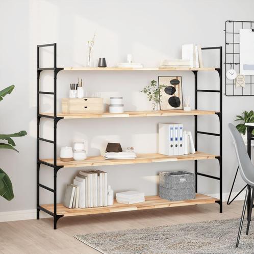 vidaXL Wandschap zwevend 160x40x2 cm onbehandeld massief, Huis en Inrichting, Woonaccessoires | Wandplanken en Boekenplanken, Nieuw