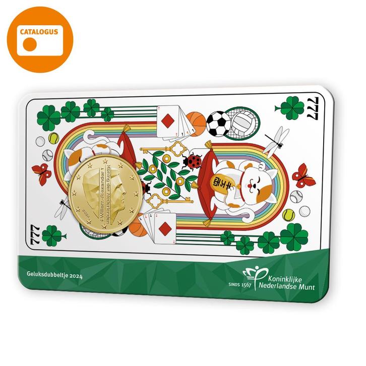 Geluksdubbeltje 2024 in coincard, Postzegels en Munten, Munten | Nederland, Verzenden