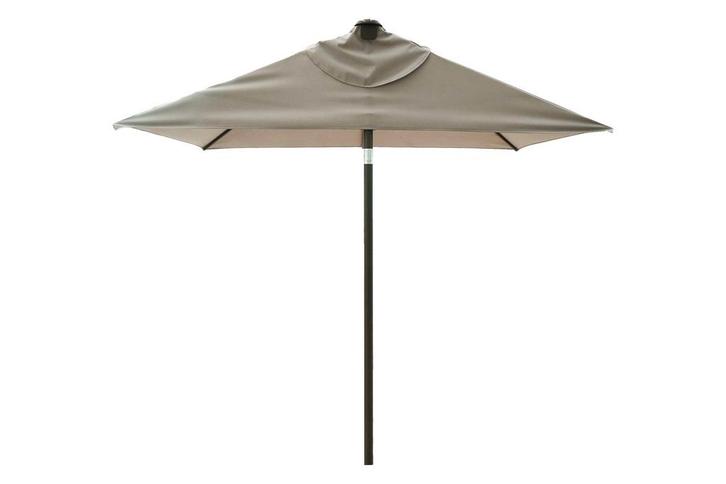 Madison Triangle stokparasol 210x130 cm. Taupe, Tuin en Terras, Parasols, Stokparasol, Nieuw, Kantelbaar, Verzenden