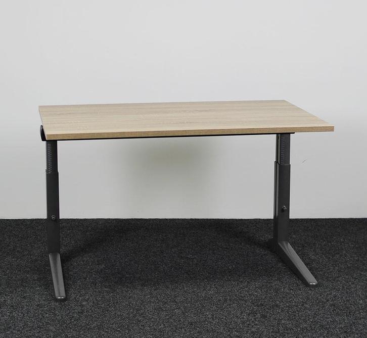 Ahrend Essa Knop Verstelbaar Bureau - Midden Eiken Blad | 14, Huis en Inrichting, Bureaus, Ophalen of Verzenden