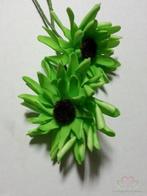 Aster Gerbera Neon Groen Foambloem Bundel 5 stuks, Huis en Inrichting, Woonaccessoires | Kunstplanten en Kunstbloemen, Ophalen of Verzenden