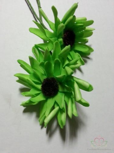 Aster Gerbera Neon Groen Foambloem Bundel 5 stuks, Huis en Inrichting, Woonaccessoires | Kunstplanten en Kunstbloemen, Nieuw, Ophalen of Verzenden