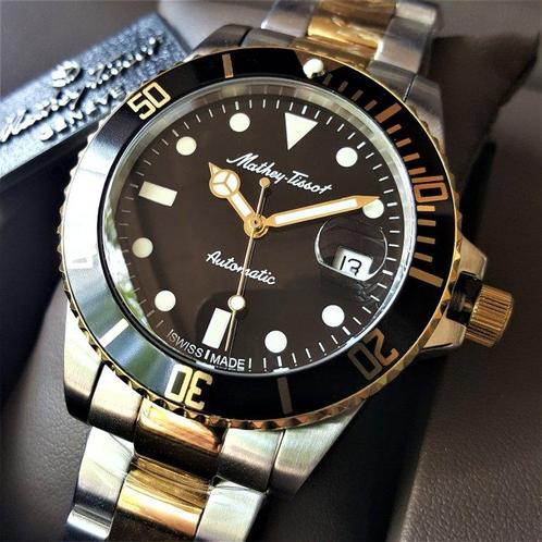 Mathey-Tissot - Swiss Automatic - Diver - Gold - New -, Sieraden, Tassen en Uiterlijk, Horloges | Heren