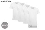 Tweedekans | Milanoro 4-Pack T-Shirts – V-Hals – Maat XL –, Kleding | Heren, T-shirts, Ophalen of Verzenden, Zo goed als nieuw