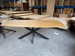 Eettafel mangohout, Deens ovaal (nieuw, outlet), Huis en Inrichting, Tafels | Eettafels, Nieuw, Overige houtsoorten