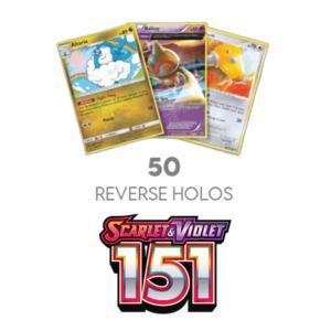 50 Verschillende 151 Reverse Holos, Hobby en Vrije tijd, Verzamelkaartspellen | Pokémon, Nieuw, Ophalen of Verzenden