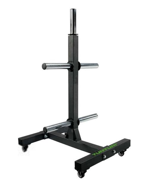 Tunturi bumperplate rack l staal l zwart, Sport en Fitness, Fitnessapparatuur, Nieuw, Metaal, Verzenden