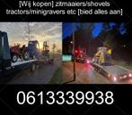 [GEZOCHT] landbouwmachines minishovel / zitmaaier / tractors