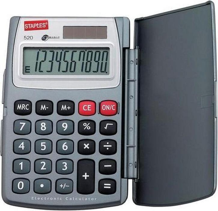 Staples Pocket Rekenmachine 520 (Nieuw), Diversen, Rekenmachines, Nieuw, Verzenden