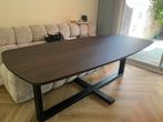 Eettafel eiken deens ovaal zwart bruin, 100 tot 150 cm, Eikenhout, Vijf personen of meer, Nieuw
