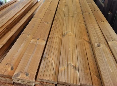 ! Vlonderplanken Thermo Grenen Thermohout essen hardhout, Doe-het-zelf en Verbouw, Hout en Planken, Nieuw, Ophalen of Verzenden