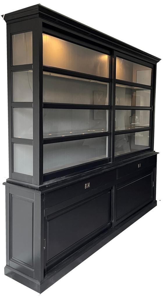 Buffetkast zwart - grijs Nijkerk 260 x 240cm led verlichting, Huis en Inrichting, Kasten | Buffetkasten, Ophalen of Verzenden