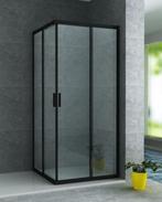 Creavit Aloni Douche Hoekinstap Mat Zwart 80 x 80 x 195 cm, Ophalen of Verzenden, Nieuw, Glas, Bad