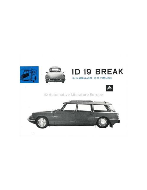 1961 CITROEN ID 19 / DS 19 PROGRAMMA BROCHURE NEDERLANDS, Boeken, Auto's | Folders en Tijdschriften