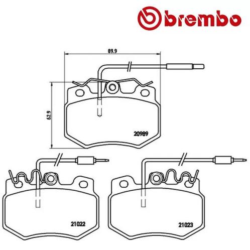 BREMBO Remblokken set PEUGEOT 205 1.3 Rallye voorzijde, Auto-onderdelen, Overige Auto-onderdelen, Nieuw, Verzenden