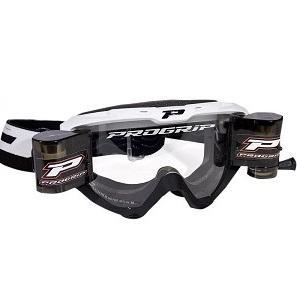 Progrip 3200 crossbril met roll off XL FL Wit / Zwart, Motoren, Kleding | Motorhelmen, Ophalen of Verzenden