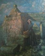 Eugène Broerman (1860-1932) - Jeune Bretonne à la Source, Antiek en Kunst, Kunst | Schilderijen | Klassiek