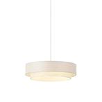 Moderne hanglamp wit 50cm 3-lichts - Drum Duo, Verzenden, Nieuw, Metaal, Modern