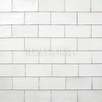 Equipe wandtegel manacor 7.5x15 wit glans handvorm, Doe-het-zelf en Verbouw, Tegels, Nieuw, Ophalen of Verzenden, 10 m² of meer