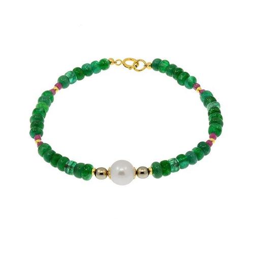 Zonder Minimumprijs - Armband - 18 karaat Geel goud Parel -, Sieraden, Tassen en Uiterlijk, Armbanden
