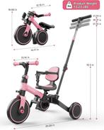Loopfiets - Verstelbaar - Driewieler - Roze - Besrey, Verzenden, Zo goed als nieuw