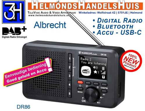 DAB+ digitale radio Eenvoudige bediening Goed geluid Accu, Audio, Tv en Foto, Radio's, Radio, Nieuw, Ophalen of Verzenden