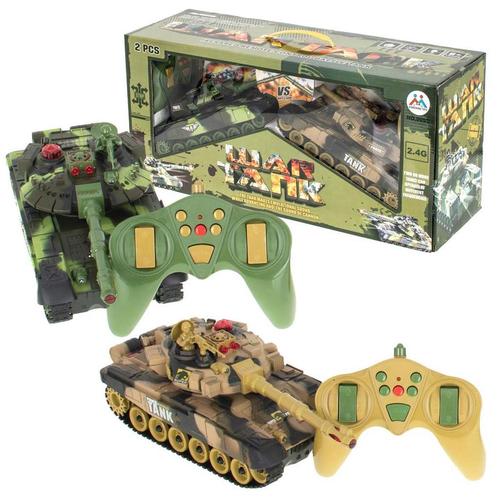 RC Speelgoed Tank Set van 2 - Afstandsbestuurbare, Kinderen en Baby's, Speelgoed | Racebanen, Ophalen of Verzenden