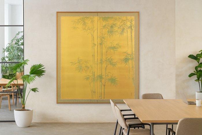 Bybu kamerscherm - Papier - Japan - Bamboo Byobu screen, Antiek en Kunst, Antiek | Overige Antiek