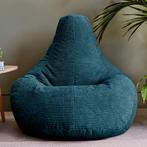 Cloudy Cord Zitzak Stoel - Donkergroen, Huis en Inrichting, Verzenden, Nieuw