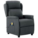 vidaXL Massagestoel stof donkergrijs, Sport en Fitness, Massageproducten, Verzenden, Nieuw