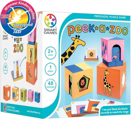 Peek-A-Zoo | Smart Games - Educatieve spellen, Kinderen en Baby's, Speelgoed | Educatief en Creatief, Nieuw, Verzenden