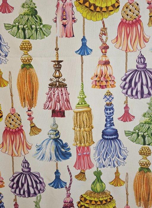 Originele stof met gekleurde lakens - landelijk cottagecore, Antiek en Kunst, Antiek | Kleden en Textiel