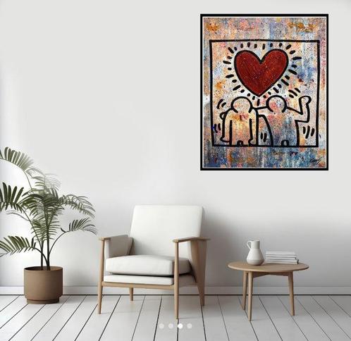Gongas (XX-XXI) - Gongas vs Keith Haring - Friends Forever, Antiek en Kunst, Kunst | Schilderijen | Modern