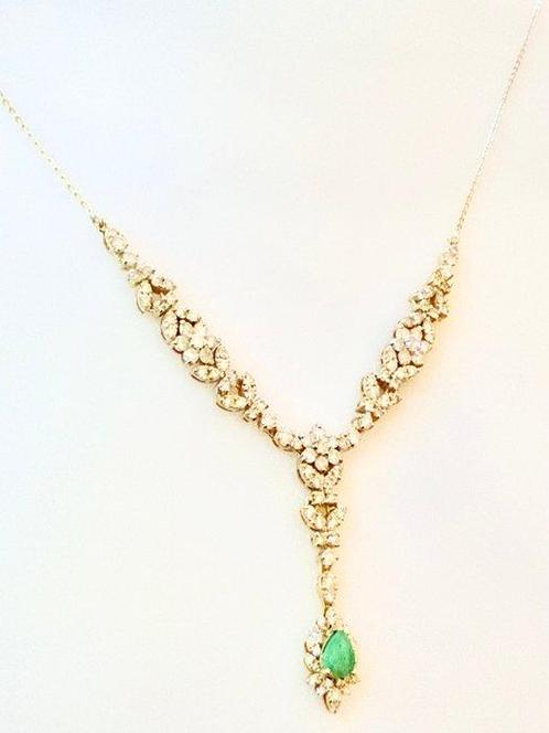 Zonder Minimumprijs - Statement ketting - 14 karaat Geel, Sieraden, Tassen en Uiterlijk, Antieke sieraden