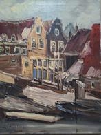 Jan Kelderman (1914-1990) - Winter in Amsterdam, Antiek en Kunst, Kunst | Schilderijen | Klassiek