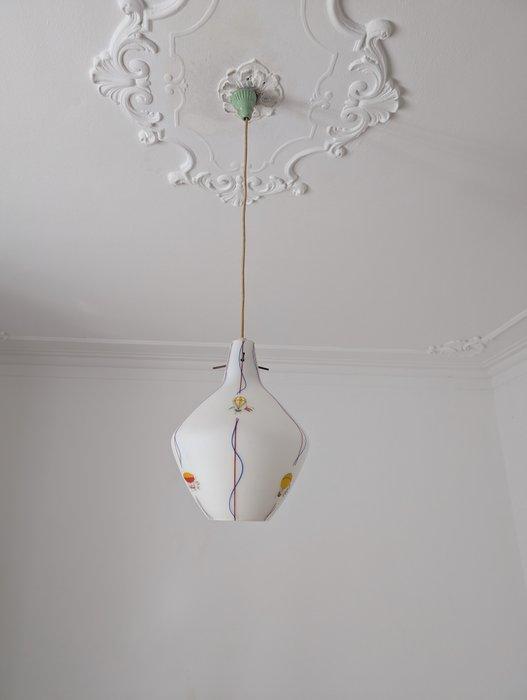 Plafondlamp - Glas, Antiek en Kunst, Antiek | Lampen