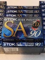 30 x TDK - SA 90 Super Avilyn Lege audiocassette, Nieuw