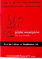 Steun de strijd van het Marokkaanse volk op poster (Posters), Verzenden, Nieuw, Overige onderwerpen, Met lijst