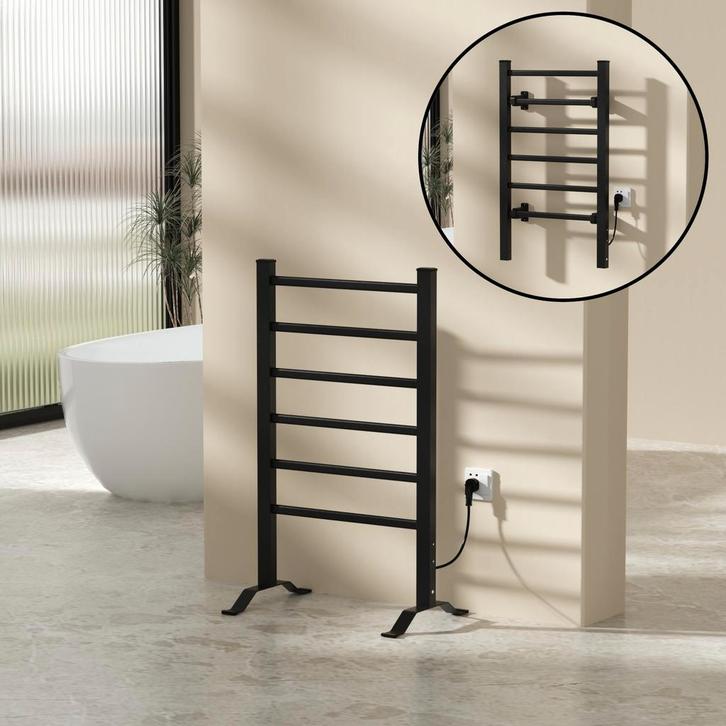 pro.tec Handdoekradiator Savitaipale elektrisch 85x55x3,4 cm, Doe-het-zelf en Verbouw, Verwarming en Radiatoren, Verzenden