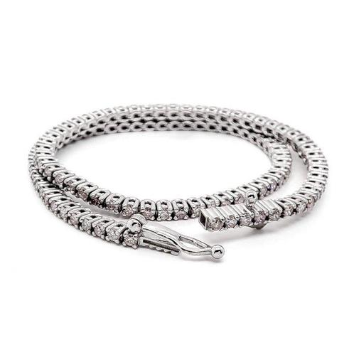 Tennis armband - 14 karaat Witgoud Diamant (Natuurlijk, Sieraden, Tassen en Uiterlijk, Antieke sieraden