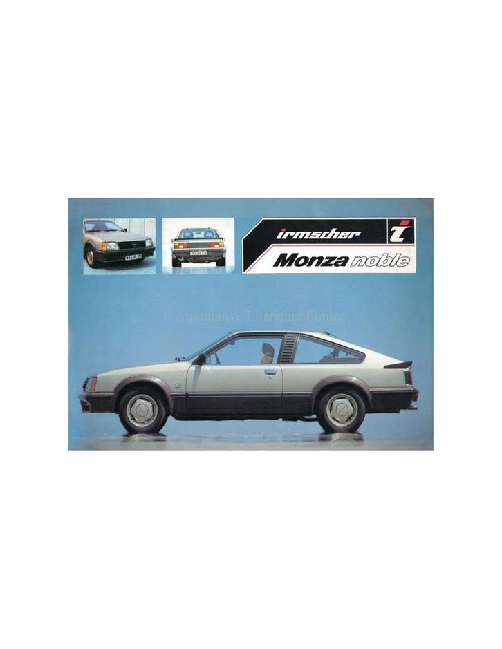 1981 OPEL MONZA NOBLE BY IRMSCHER BROCHURE DUITS, Boeken, Auto's | Folders en Tijdschriften, Opel