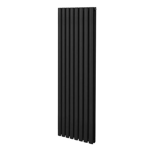 Ovale Kolomradiator - 1600mm x 480mm - Zwart, Doe-het-zelf en Verbouw, Verwarming en Radiatoren, Verzenden